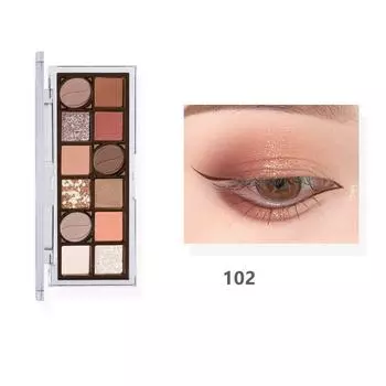 Новая двенадцатицветная палитра теней для век, матовые перламутровые стойкие цветные тени для век в стиле ретро с низкой насыщенностью