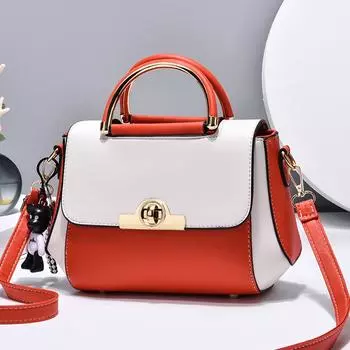 Новая двухцветная женская сумка на плечо в стиле пэчворк, летняя модная сумка-ведро, классическая сумка через плечо, роскошная дизайнерская брендовая сумка