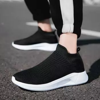 Новая дышащая мужская обувь с плетением Fly One Step Lazy Shoes Парная обувь Спортивная и повседневная мужская и женская обувь одинакового стиля 35