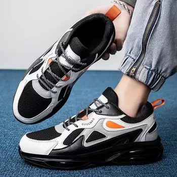 Новая дышащая спортивная пара из сетчатой ткани с увеличенной воздушной подушкой, размеры 36–46 36 оранжевый