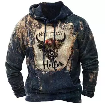 Новая европейская и американская мужская толстовка с капюшоном, напечатанная на 3D-принте, мужская ретро-спортивная модная толстовка с капюшоном, Origin Factory M