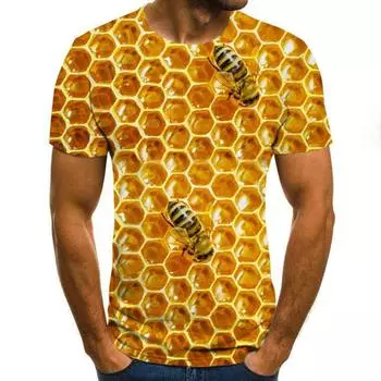 Новая европейская и русская мужская удобная тонкая летняя футболка медового цвета с короткими рукавами и круглым вырезом XS