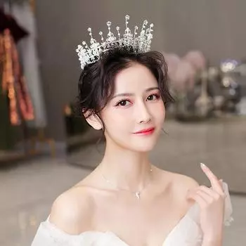 Новая фея невеста сладкая корона свадьба свадьба вечернее платье ужин принцесса стиль тиара для женщин