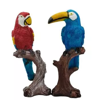Новая фигурка птицы Васту в виде попугая, влюбленной пары, сидящей на дереве, для домашнего декора