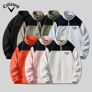 Новая флисовая куртка Callaway на осень и зиму, универсальная, толстая и теплая, кардиган, повседневная ветрозащитная куртка для пары XS