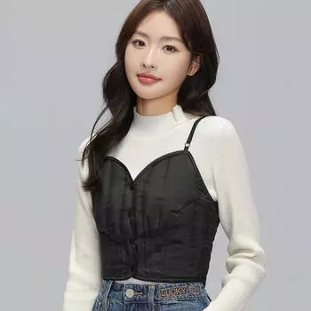 Новая флисовая куртка Heni 90, легкий жилет, жилет на бретелях, верхняя одежда и пуховый жилет для женщин S чёрный