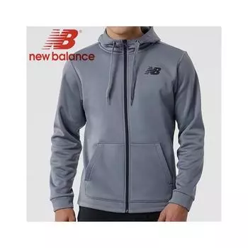 Новая флисовая толстовка с капюшоном на молнии BAlAnce TenAcity Nbn0c46071 15 Grey/105