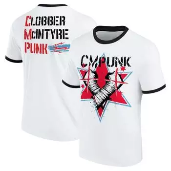 Новая футболка Famous Wrestling Men s Style White CM Punk Larry BITW Ringer, детская, большого размера, горячая распродажа, цифровая печать 3D S белый