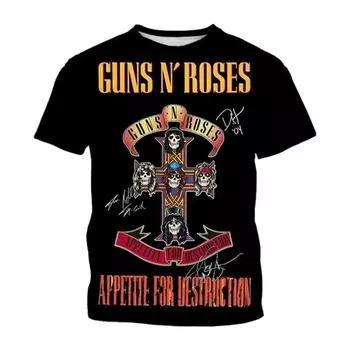 Новая футболка с 3D-принтом для мужчин с изображением рок-группы и черепа, уличная одежда, летние персонализированные топы с коротким рукавом для отдыха, модные топы с круглым вырезом S