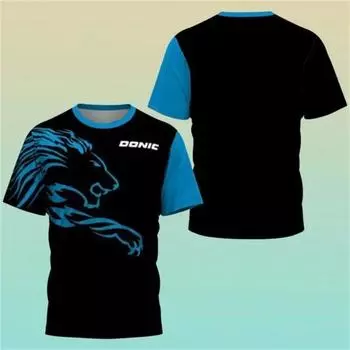 Новая футболка с 3D-принтом, мужская футболка из джерси Haikyuu, спортивная футболка для настольного тенниса, тренировочная, впитывающая пот, удобная футболка для бадминтона S
