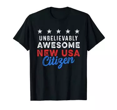 Новая футболка с надписью «Гражданин США» в честь 4 июля