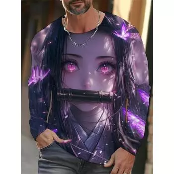 Новая футболка с принтом HD Pattern 3D для мужчин и женщин с абстрактным градиентным узором, футболки с длинным рукавом, свободные футболки Harajuku, верхняя детская одежда M