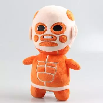 Новая гигантская кукла Attack Q-Version, супербольшая гигантская плюшевая игрушка, аниме-периферийный подарок оранжевый