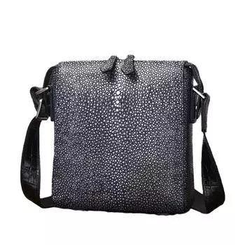 Новая гладкая мужская маленькая сумка на плечо с узором жемчужной рыбы, модная диагональная сумка на одно плечо, рюкзак для отдыха на открытом воздухе, деловая мужская сумка