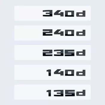 Новая глянцевая черная 3D-буква и цифры M340d M240d M235d M140d M135d эмблема для BMW F30 F31 F35 F40 F46 G42 G20 наклейка на багажник автомобиля glossy black