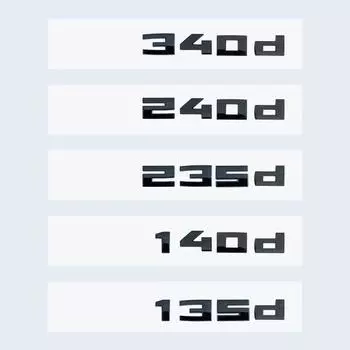 Новая глянцевая черная 3D-буква и цифры M340d M240d M235d M140d M135d эмблема для BMW F30 F31 F35 F40 F46 G42 G20 наклейка на багажник автомобиля glossy black