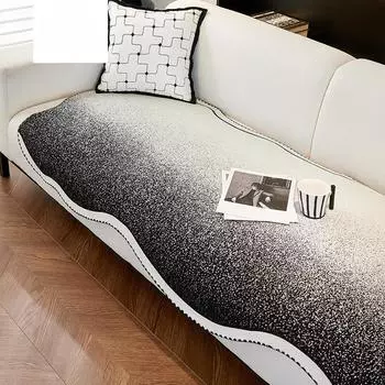 Новая градиентная синельная диванная подушка неправильной формы, универсальная нескользящая подушка Four Seasons, диванное полотенце, все включено 90*90cm