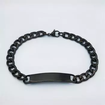 Новая хип-хоп персонализированная мужская цепочка Nk Chain титановый стальной браслет из нержавеющей стали длинная изогнутая карточная цепочка с надписью своими руками 21cm