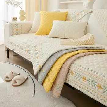 Новая хлопчатобумажная подушка для дивана Four Seasons, летнее нескользящее полотенце, роскошный американский чехол для дивана. 30*50cm