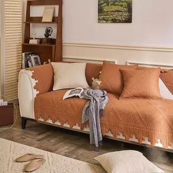 Новая хлопковая четырехсезонная диванная подушка, легкая роскошь, китайская диванная подушка ручной работы, новый кожаный чехол для дивана 70*70cm