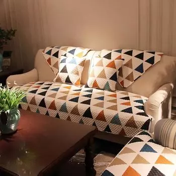 Новая хлопковая диванная подушка Four Seasons, нескользящая хлопковая современная минималистичная подушка, зимнее диванное полотенце 70*70