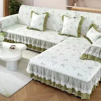Новая хлопковая диванная подушка, романтический французский стиль, чехол для дивана, ткань Four Seasons, универсальное высококачественное полотенце для дивана в европейском стиле 76x70cm