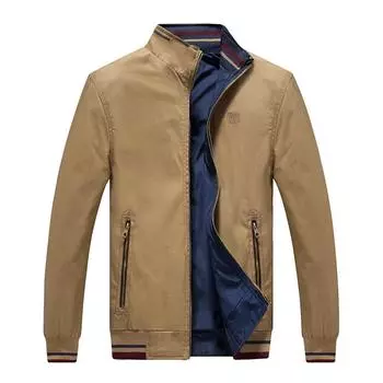 Новая хлопковая стираная куртка для мужчин Four Seasons Youth Fashion Slim Stand Wool Jacket для мужчин M