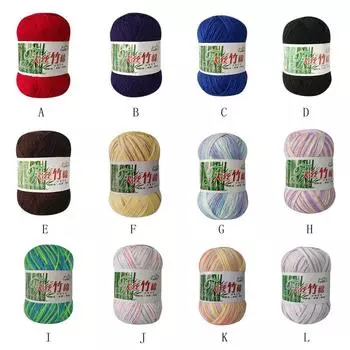 Новая хлопковая теплая мягкая натуральная шерстяная пряжа для вязания крючком 50 г