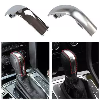 Новая хромированная ручка переключения передач с кнопкой DSG, логотипом, отделкой для VW Golf 6 7 R GTI Passat B7 B8 CC Jetta MK7 A6 A7 Tiguan 5N чёрный