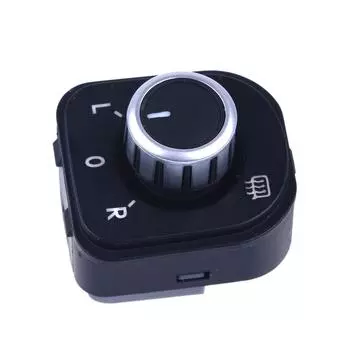 Новая хромированная ручка регулировки бокового зеркала с электроприводом, подходит для Jetta MK5 Golf MK5 MK6 Rabbit Eos Passat B6 3C Tiguan 1K0 959 565 5ND959565B