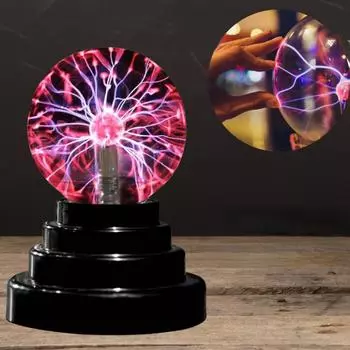 Новая идеальная плазменная лампа Ideal Magic Plasma Ball — создающая завораживающую атмосферу для любого случая, идеальная идеальная сенсорная ночь PURPLE