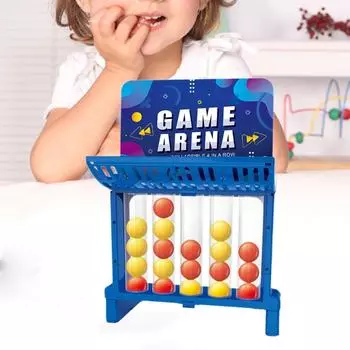 Новая игра Connect Ball, настольная игра, игра «4 выстрела», настольная игрушка для тренировки мышления, интерактивная игрушка, прыгающие шарики для пинг-понга для детей 4, 5, 6, 7 лет One Size
