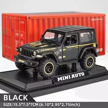 Новая игрушечная машинка Jeep Diecast Модель 1:32 масштаба металлический сплав транспортное средство подходит для детей мальчиков девочек взрослых двери открываются с подсветкой крутой коллекционный подарок жёлтый