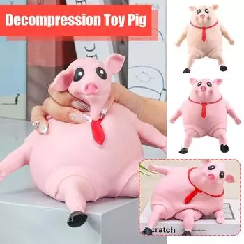 Новая игрушка-антистресс с розовыми свиньями, милая игрушка с животными, кукла для декомпрессии, милый поросенок T G9Z6 pig-15cm