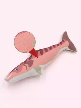 Новая игрушка для домашних животных, мягкая холщовая имитация рыбы, принадлежности для взаимодействия с кошкой, дрессировка котят, скрежетание зубами, жевательные игрушки для домашних животных