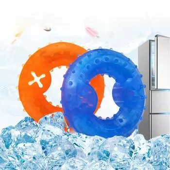 Новая игрушка для домашних животных, устойчивое к укусам ледяное кольцо, летняя охлаждающая игрушка для собак, молярная TPR, летняя охлаждающая игрушка 120*120*31mm синий