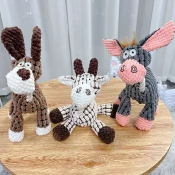 Новая игрушка для собак, издающая звуки, обучение моляров, интерактивная кукуруза, зерно, осел, товары для животных, безопасные и безвредные