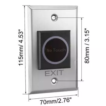 Новая ИК бесконтактная кнопка выхода НО НЗ светодиодный бесконтактный переключатель для замка контроля доступа к двери