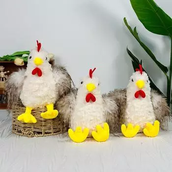 Новая имитация большого петуха, кукла-ферма, курица, кукла-машина для клипс, плюшевая игрушка 23cm