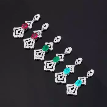 Новая имитация натурального изумруда, слегка инкрустированная бриллиантами, легкая юбка класса люкс