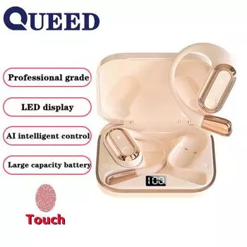 Новая интеллектуальная подвесная Bluetooth-гарнитура AI Voice OWS со сверхдлительным сроком службы батареи чёрный