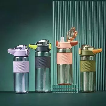 Новая изоляционная чашка для воды, интернет-знаменитость, тот же стиль, чашка против падения, красивая соломенная чашка для занятий спортом на открытом воздухе, студенческая соломенная чашка 700ml фиолетовый