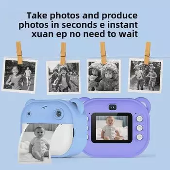 Новая камера Polaroid с двумя объективами HD для детей - игрушка для фото и видео с подарочной коробкой