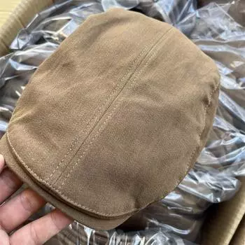 Новая кепка мужская и женская берет родительско-детская шляпа форвардская шляпа сезон новая шляпа Adult large L (60-62cm) абрикосовый