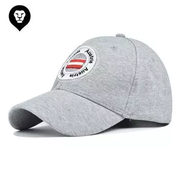 Новая кепка с австрийским флагом. Эластичная выдвижная кепка. Бейсболка с вышитыми крупными буквами. Adjustable