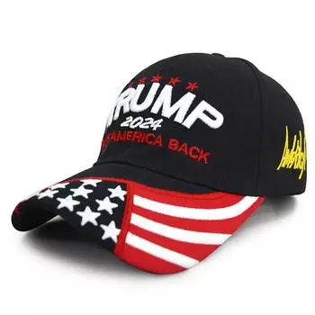 Новая кепка Трампа Республиканской партии 2024 года США бейсболки Keep America Great Snapback Президентская кепка вышитая кепка оптом темно-синий