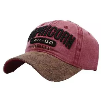 Новая кепка унисекс из стираного хлопка с вышитыми буквами AC-DC, бейсбольная кепка для активного отдыха, классические шляпы для женщин и мужчин 54cm-60cm красный