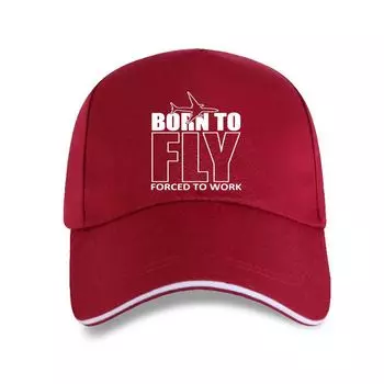 Новая кепка, забавная бейсбольная кепка унисекс с надписью «Born To Fly Plane Pilot Evolution Paragliding Paraglider»