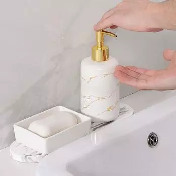 Новая керамическая мыльница прямоугольная современная простая мыльница портативная прочная мыльница для рук на столешницу белый
