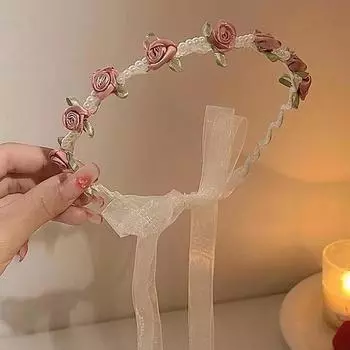 Новая кисточка повязка на голову Новинка ободок для волос для женщин девушек Милый цветок Простая стримерная кисточка Повязка на голову Аксессуары для волос для девочек